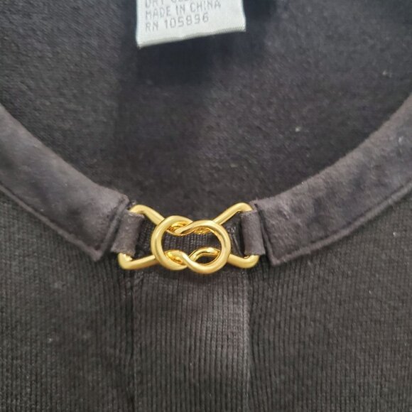 Worth Women's Vintage Brown Silk Blend Button Up Clasp LS Cardigan Size S - Picture 3 of 6